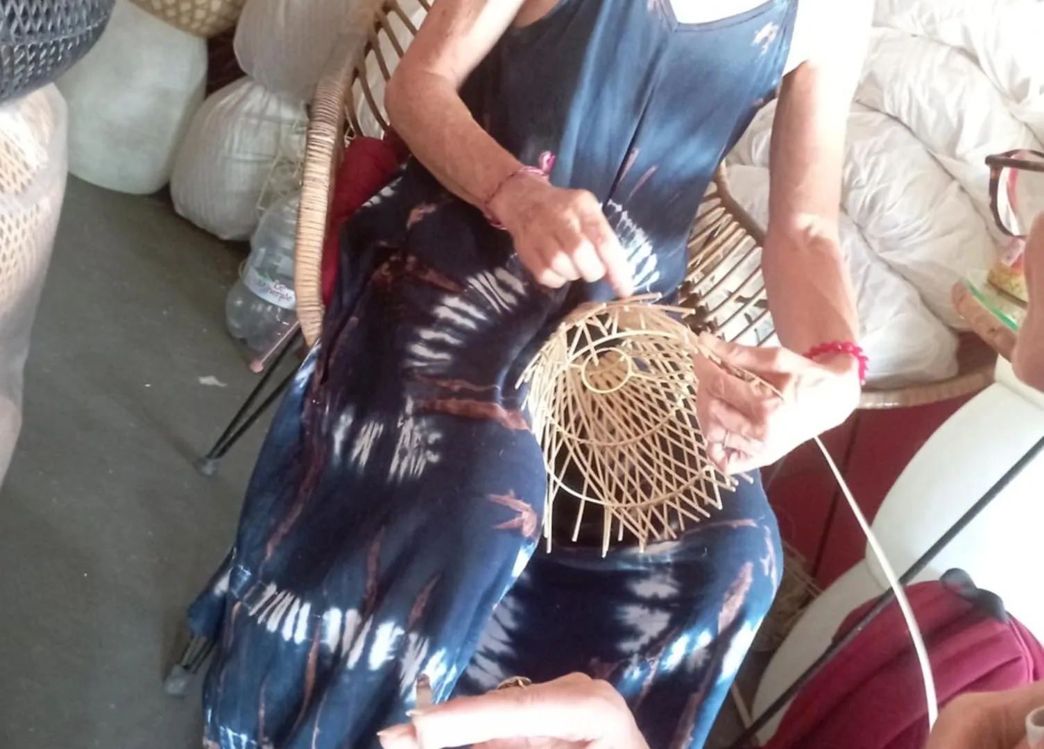 Rattan Lamps Weaving Class Ubud